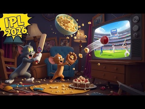 Tom & Jerry IPL 2026 😂 | Funny Cricket Cartoon | Viral Animation 2 Minutes