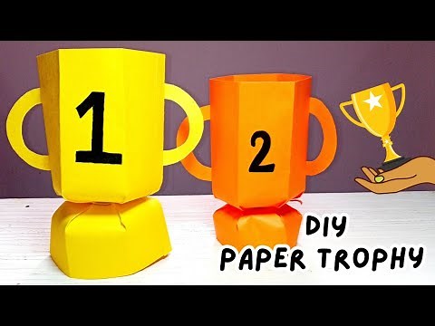 How To Make Trophy 🏆 || DIY Paper Trophy || A Very Easy Paper Trophy Craft for kids