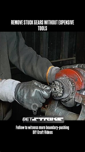 🔥This custom sprocket invention pulls seized gears that pliers and hammers cannot budge. By welding three nuts to a spare sprocket, you create a balanced puller mechanism where the outer bolts grip securely between the gear teeth. Driving the center bolt applies massive force against the shaft, lifting the gear upward evenly and smoothly without chipping the metal or bending the part. Save this idea for your next engine repair. #mechanic #diy #toolhack #gearpuller #fabrication | Jeffry Danga
