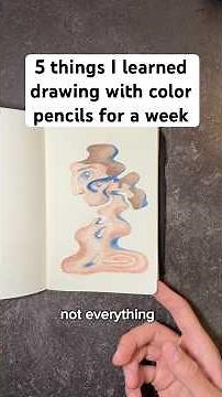 5 things I learned drawing with color pencils for a week #colorpencil #artchallenge #howtodraw #art