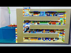 SECRET LEGO Survival BASE - Underground LEGO CITY Flood - Doomsday Shelter