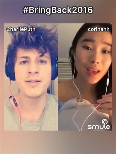 ✨🎶 2016 Throwback Alert ✨🎶 2016 really was that year and we’re feeling nostalgic. ☺️ We’re throwing it back with iconic @charlieputh duets on Smule, featuring “We Don’t Talk Anymore” and “One Call Away.” The vibes still hit, and honestly, we can’t get enough. Sing along, share a throwback performance, or jump into a Charlie Puth duet today. Join the fun and tag it with #BringBack2016 so we can relive it together.