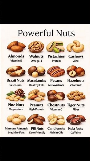 Top 16 Most Powerful Nuts for Health 🌰 | Eat These Daily for Energy, Brain Power & Longevity!