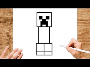 How To Draw CREEPER easy step by step | MINECRAFT