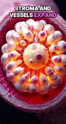 How the Egg Is Made in 3D | Female Reproductive Cycle Explained #shorts