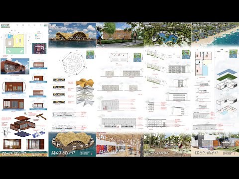 Photoshop Architecture Presentation Sheet in 20 minutes
