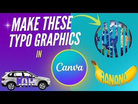 CRAZY TYPO GRAPHICS IN CANVA | Design Text effects under 5 mins in Canva.