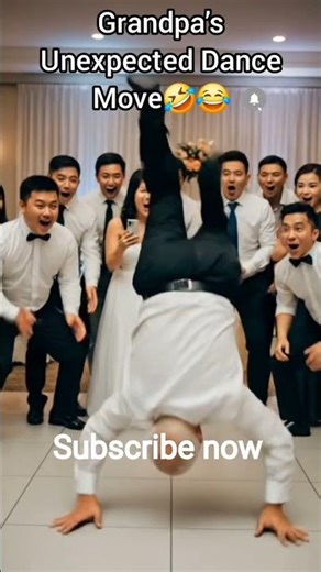 Grandpa’s Unexpected Dance Move 💃😂 | Funniest Wedding Moment (8K AI)#shorts #viral