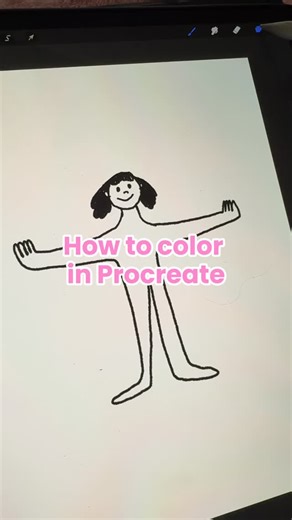 Emo Positivo on Instagram: "Use a separate layer when you’re coloring in procreate! ✨ Quick tutorial"