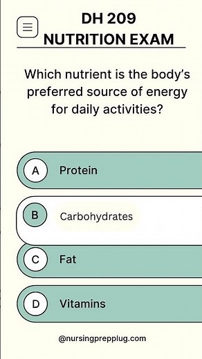 DH 209 Nutrition Exam