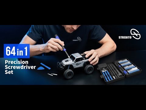 STREBITO Small Precision Screwdriver Set 64 piece with Torx