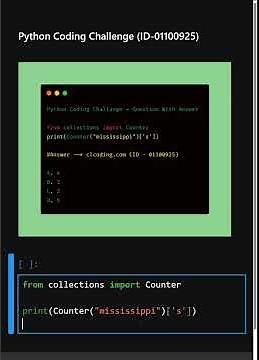 Python Coding Challenge ID 01100925
