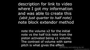 Minecraft SUCCESSFUL Half Note Block Trick