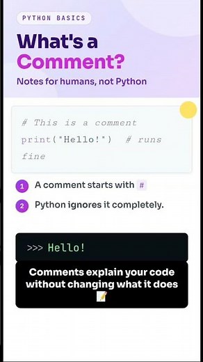 Python Comments The Small Trick That Changes Everything! #python #ai