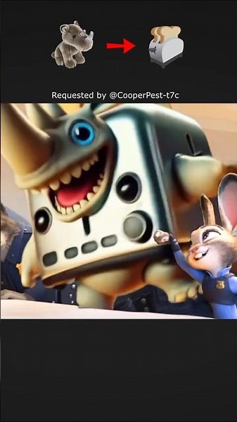 🦏 🍞 Zootopia Meme Request 37 #zootopia2 #zootopia #craziness #rhinotoasterino