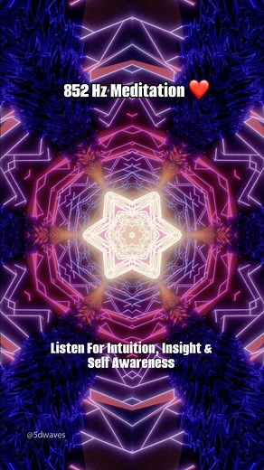 852 Hz Solfeggio Frequency Meditation ❤️ Listen for intuition, insight & self awareness. #852hz #solfeggio #solfeggiofrequencies #meditation #meditationmusic #mentalhealth | 5D Waves
