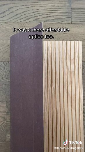 DIY Oak Pole Wrap for Fluted Doors