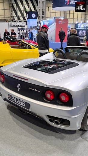 1.3K views | Apparently, this is a Ferrari 360 Challenge Stradale Spider, although they didn't build a convertible in that version. Can anyone see any mods, as this looks stock to me? #ferrari #ferrari360 #ferrarispider #ferrarichallenge #carshow | Car Torque | Facebook