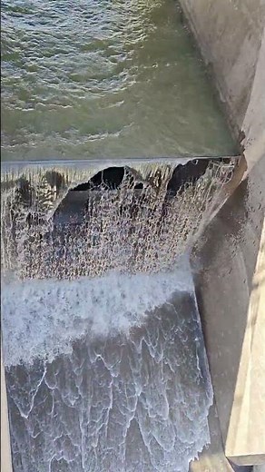 Flap Gates Open During High Water Levels