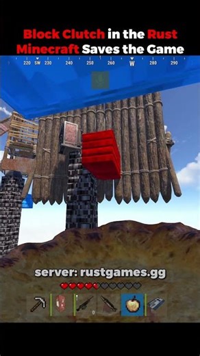 You Can Block Clutch in Rust Minecraft #rust #minecraft #rustgames #rustcraft
