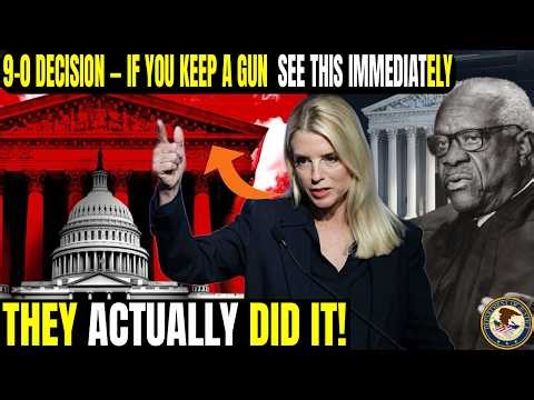 Supreme Court Issues Unanimous 9–0 Decision — If You Keep a Gun in Your Car, See This Immediately