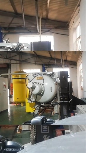 LOADING VACUUM FURNACE FOR STAINLESS STEEL HEAT TREATMENT AT 1000 DEGREES CELSIUS
