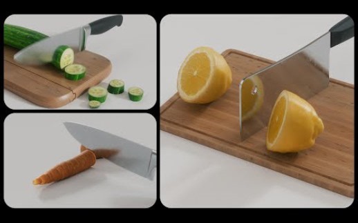 Cinema 4D蔬菜水果切割动画教程