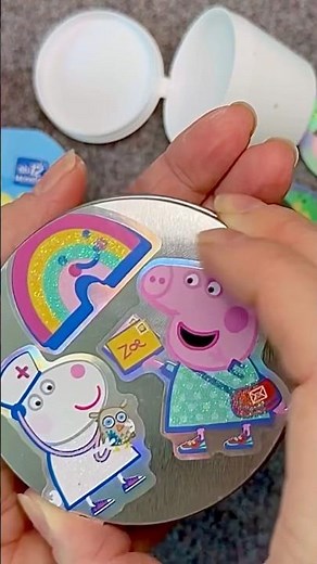 💗🌈 Funny Peppa Pig Box with candy and surprise toy inside ASMR #unboxing #shorts #asmr #peppapig