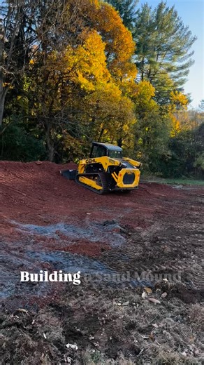 Our install team busy building another sand mound. • • #sandmound #septicsystems #pumper #sonlightservices | Sonlight Services LLC