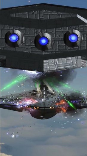 Mandator 3 VS Republic Super Star Destroyer Star Wars Empire at War 4/1