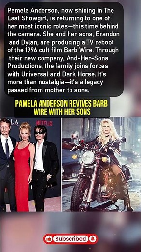 Pamela Anderson Revives Barb Wire with Her Sons