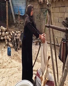 The strange process of making curd by village women #nomads #iran #Afghanistan | Amacaw TV