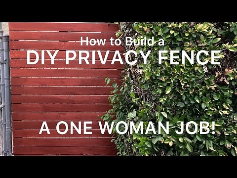 DIY PRIVACY FENCE/SCREEN