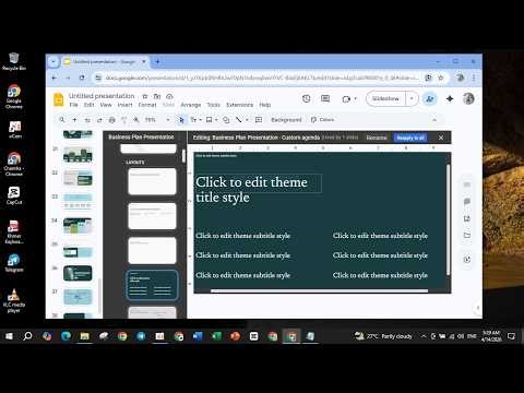 How to Edit Theme on Google Slide Presentation on Windows 10 [Tutorial] 2026