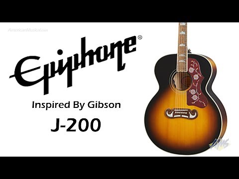 Epiphone J-200 Jumbo Acoustic Electric Guitar - AmericanMusical.com