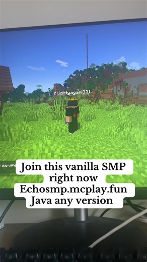 Join this vanilla SMP right now Echosmp.mcplay.fun Java any version