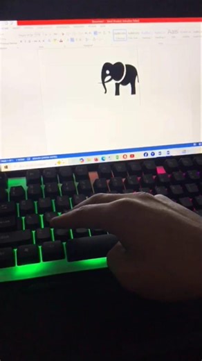 Shortcut Key In MS Word For Elephant | English Tutorial Shorts | Tech Pro