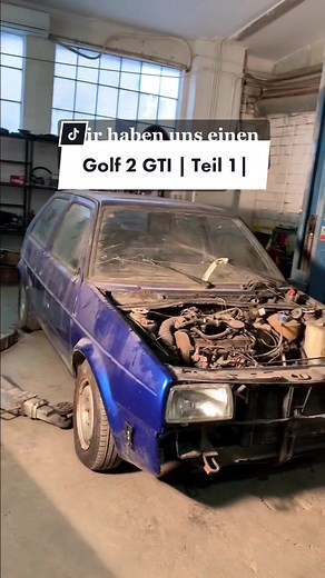 Golf 2 GTI Restauration | Teil 1 | #scheunenfund #golfgti #barnfind #foryoupage #fyp #restoration