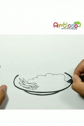 How to Draw Dinner Food #Shorts