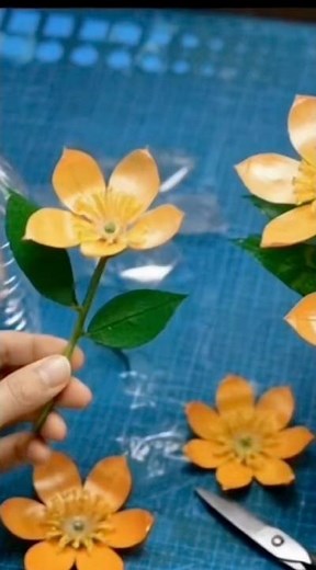 Old Plastic Bottles Become Gorgeous Artificial Flowers 🌼♻️