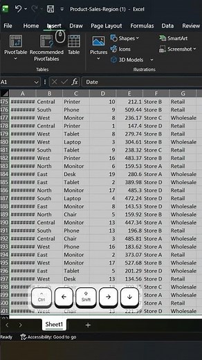 Insert Table Microsoft Excel tutorials | Excel Beginners