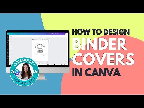 Canva Binder Cover and Spine Insert Design