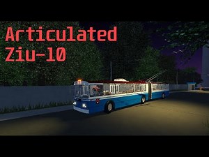 Articulated Ziu-10 | Roblox | OSVed's Trolleybuses place (TRP 2.0) | #5