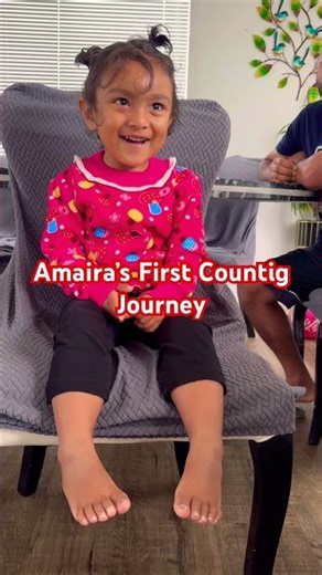 🥰​A heartwarming moment: My child's first count 1-11.🥰