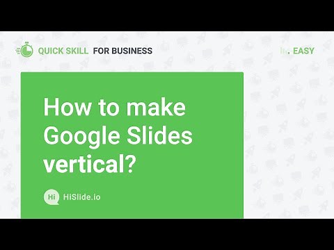 How to Make Google Slides Vertical?