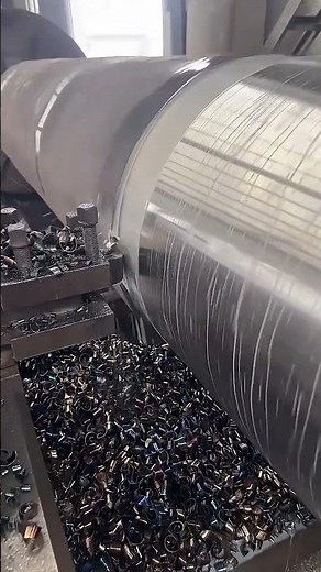 Heavy Duty Lathe Cutting Large Shaft | CNC Machining Close-Up #cncmill #machine #welding #horizontal