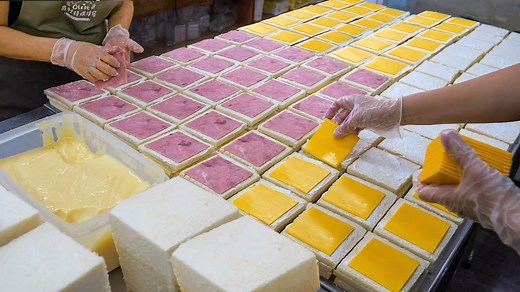 Soft and Tasty！Amazing Bread Making Process, Ham Sandwich Making - Taiwanese Food #amazingbreadmakingprocess #breadmaking #breadmassproduction #taiwanesefood #吐司 #吐司製作 #台灣美食 #massproduction #Sandwich #HamSandwich #Bread | Food Processing