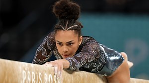 Hezly Rivera fights through beam in Olympic debut