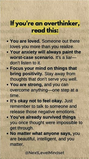 To Every Overthinker Out There 💔