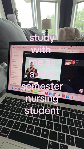 Study With Me: First Semester Nursing Student on a Rainy Day 🩺🌧️